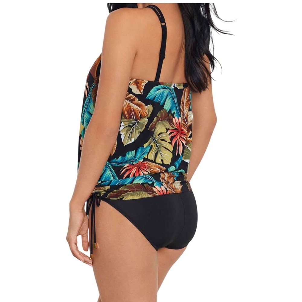 Magicsuit/Miracle Suit Susan Tropical Palm One Piece Size 14 High Neck Swimsuit - Picture 3 of 11